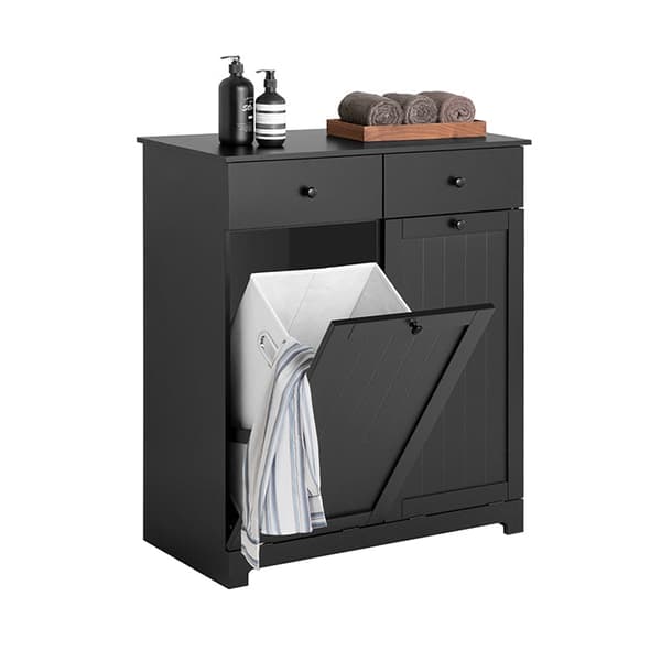 Rootz linnedskab med vaskeposer - Vasketøjsopsamler - Vasketøjskurv - MDF-konstruktion - Aftagelige poser - Nem montering - 78cm x 91cm x 38cm - Fås i
