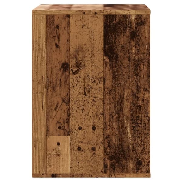 vidaXL kommode til hjørne 60x41x58 cm konstrueret træ antikt træ