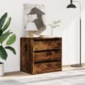 Miniatyrbillede 4 af 11: vidaXL kommode til hjørne 60x41x58 cm konstrueret træ røget egetræ