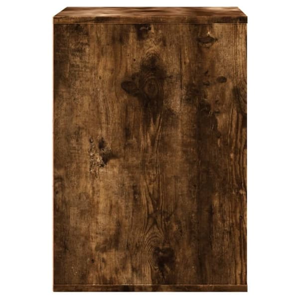 vidaXL kommode til hjørne 60x41x58 cm konstrueret træ røget egetræ