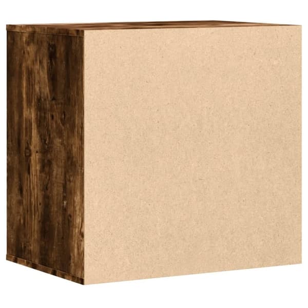 vidaXL kommode til hjørne 60x41x58 cm konstrueret træ røget egetræ