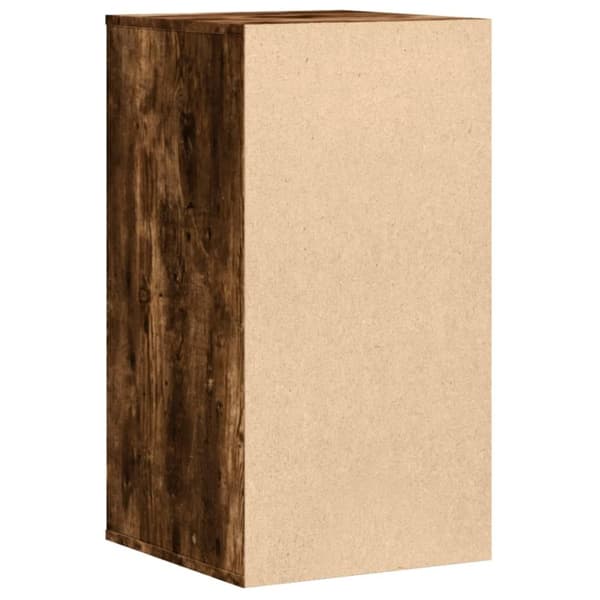 vidaXL kommode til hjørne 40x41x76 cm konstrueret træ røget egetræ