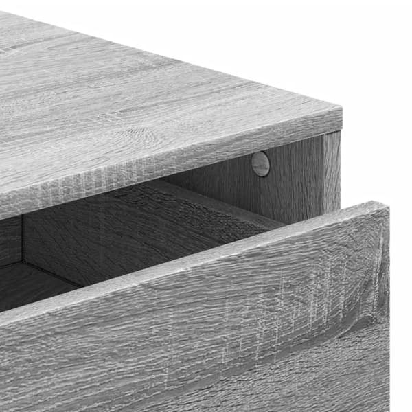 vidaXL kommode til hjørne 60x41x58 cm konstrueret træ grå sonoma-eg
