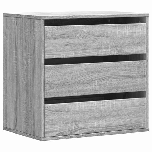 vidaXL kommode til hjørne 60x41x58 cm konstrueret træ grå sonoma-eg