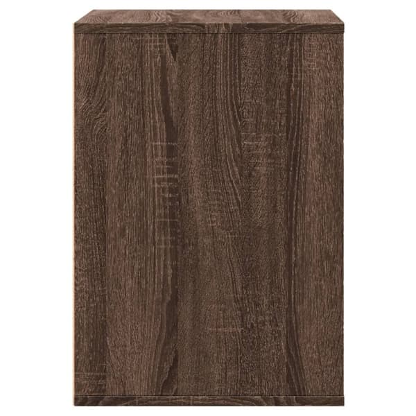 vidaXL kommode til hjørne 60x41x58cm konstrueret træ brun egetræsfarve