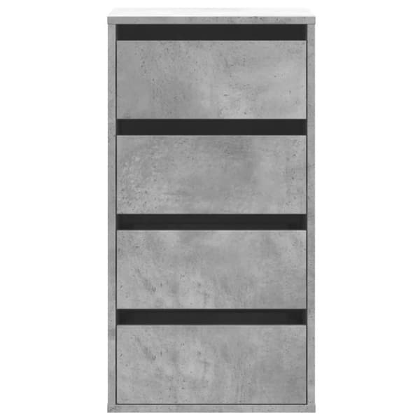 vidaXL Kulmalipasto betoninharmaa 40x41x76 cm tekninen puu