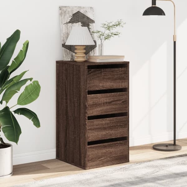 vidaXL Kommode brun eik 40x41x76 cm konstruert tre