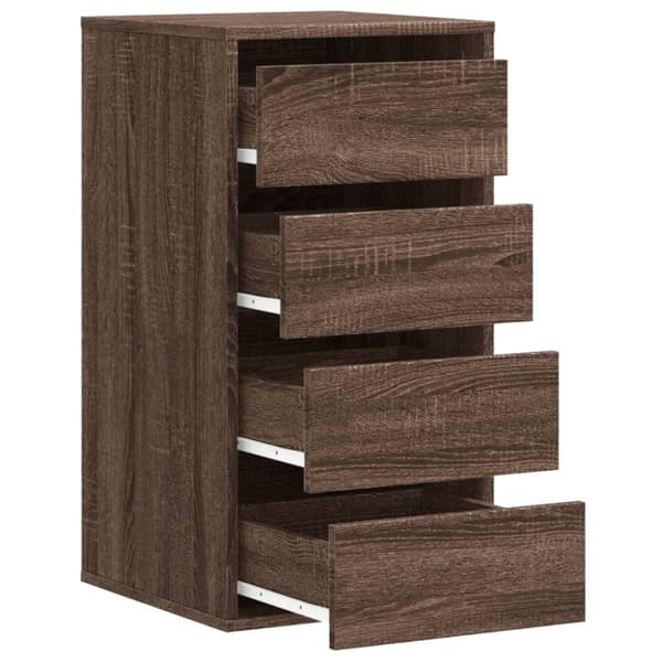 vidaXL Kommode brun eik 40x41x76 cm konstruert tre