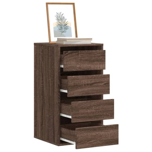 vidaXL Kommode brun eik 40x41x76 cm konstruert tre