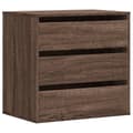 Miniatyrbilde 1 av 11: vidaXL Kommode brun eik 60x41x58 cm konstruert tre