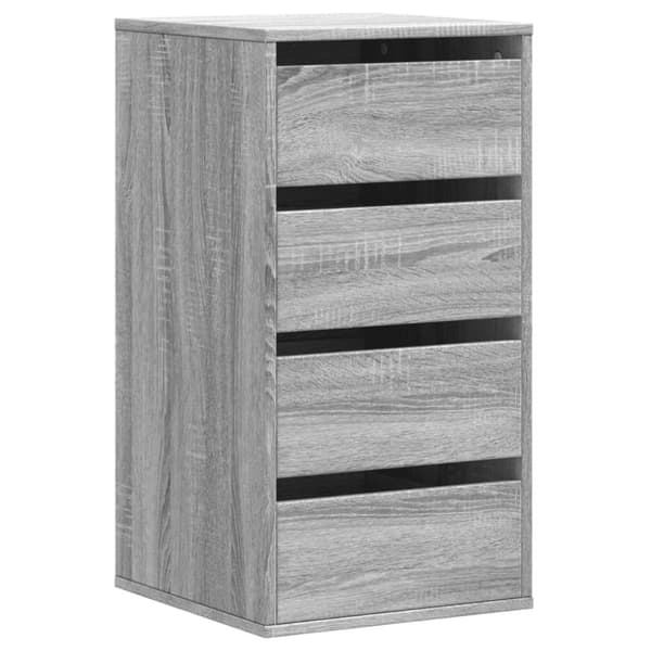 vidaXL Kommode grå sonoma 40x41x76 cm konstruert tre