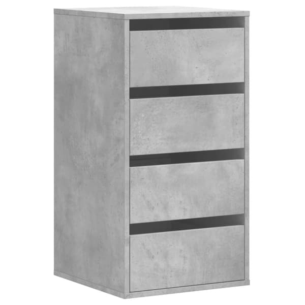 vidaXL Kommode betonggrå 40x41x76 cm konstruert tre