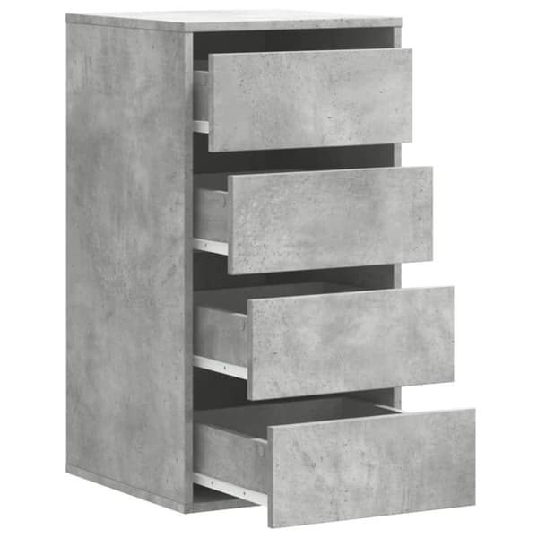 vidaXL Kommode betonggrå 40x41x76 cm konstruert tre