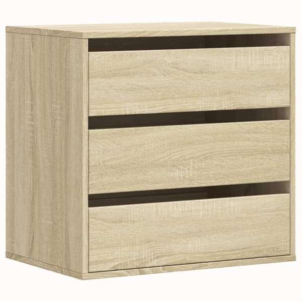 vidaXL Kommode sonoma eik 60x41x58 cm konstruert tre