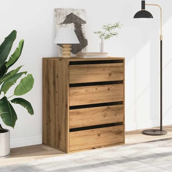 vidaXL Byrå ek 60x41x76 cm konstruerat trä