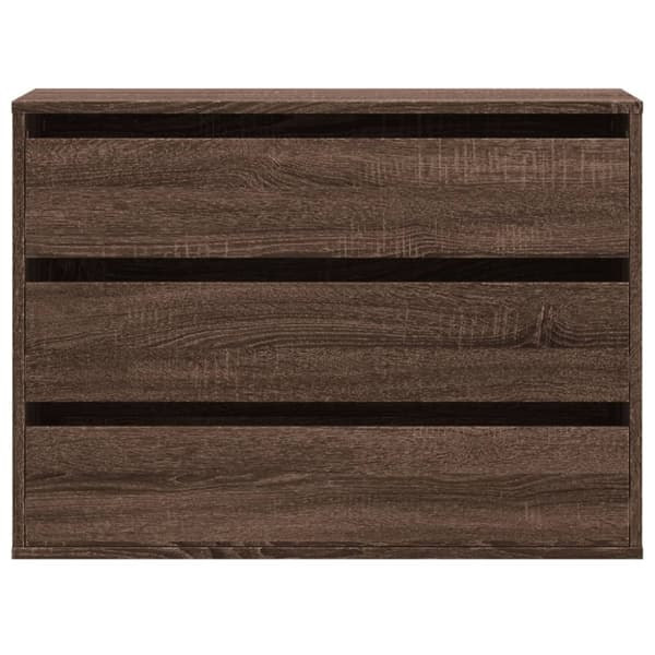 vidaXL Kommode brun eik 80x41x58 cm konstruert tre