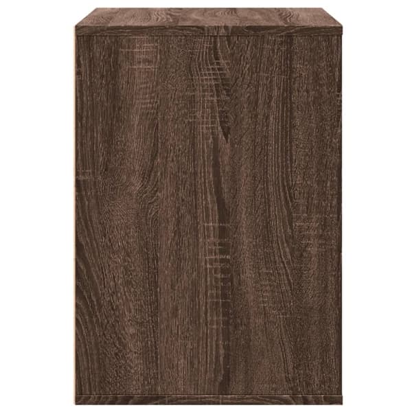 vidaXL Kommode brun eik 80x41x58 cm konstruert tre