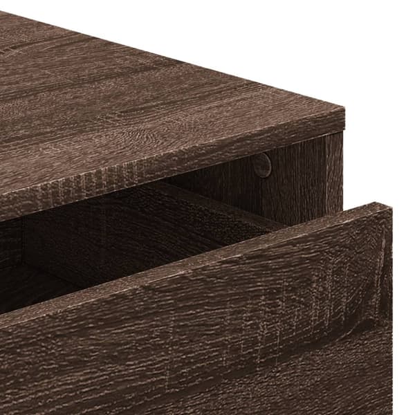 vidaXL Kommode brun eik 80x41x58 cm konstruert tre