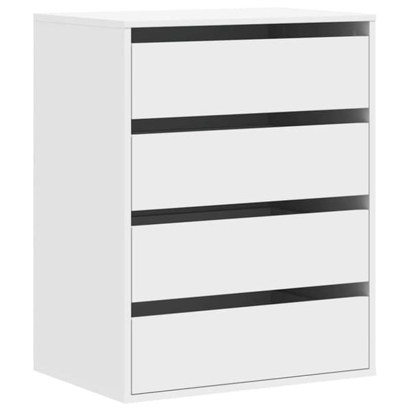 vidaXL Kommode hvit 60x41x76 cm konstruert tre