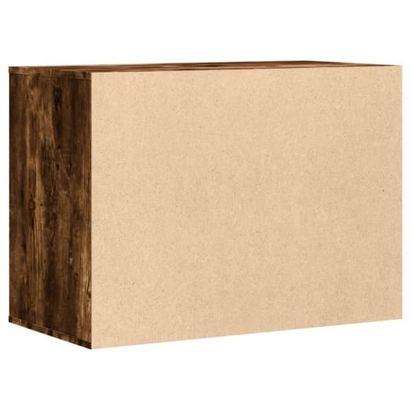 vidaXL Byrå rökfärgad ek 80x41x58 cm konstruerat trä