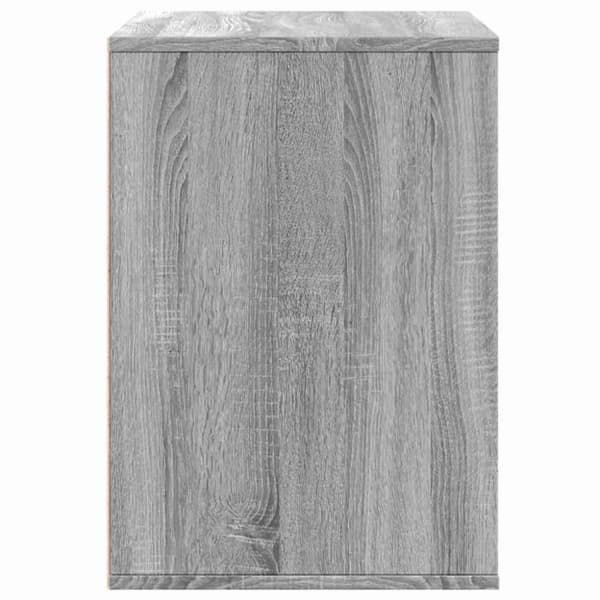 vidaXL Kommode grå sonoma 80x41x58 cm konstruert tre