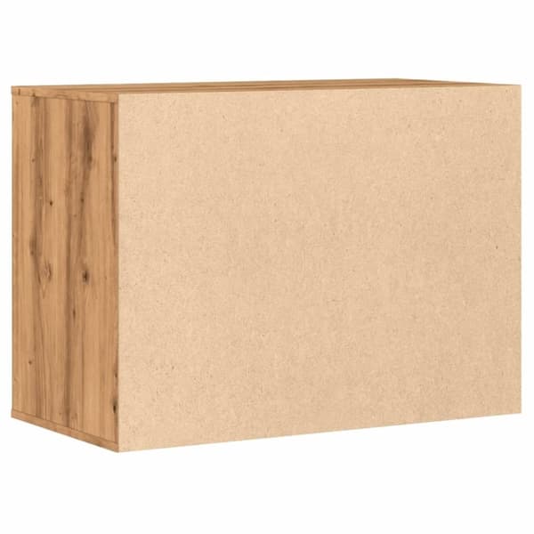 vidaXL Kommode artisan eik 80x41x58 cm konstruert tre