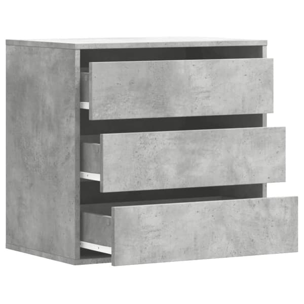 vidaXL Kommode betonggrå 60x41x58 cm konstruert tre