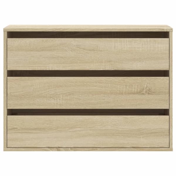 vidaXL Byrå sonoma-ek 80x41x58 cm konstruerat trä