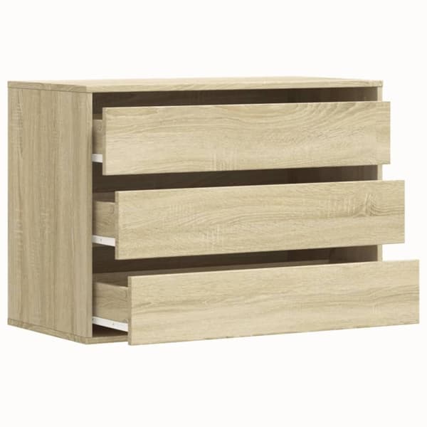 vidaXL kommode til hjørne 80x41x58 cm konstrueret træ sonoma-eg