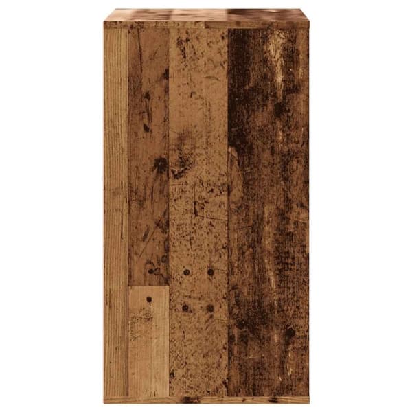 vidaXL kommode til hjørne 60x41x76 cm konstrueret træ antikt træ