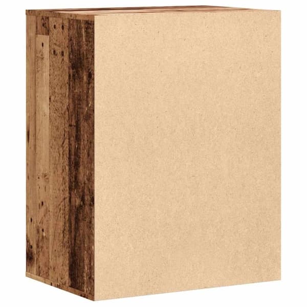 vidaXL kommode til hjørne 60x41x76 cm konstrueret træ antikt træ