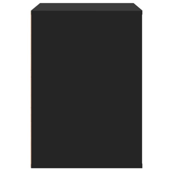 vidaXL kommode til hjørne 80x41x58 cm konstrueret træ sort