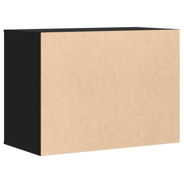 vidaXL kommode til hjørne 80x41x58 cm konstrueret træ sort