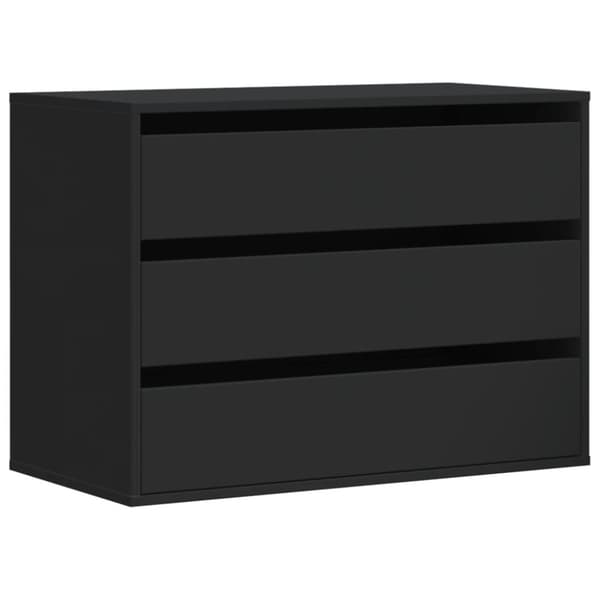 vidaXL kommode til hjørne 80x41x58 cm konstrueret træ sort