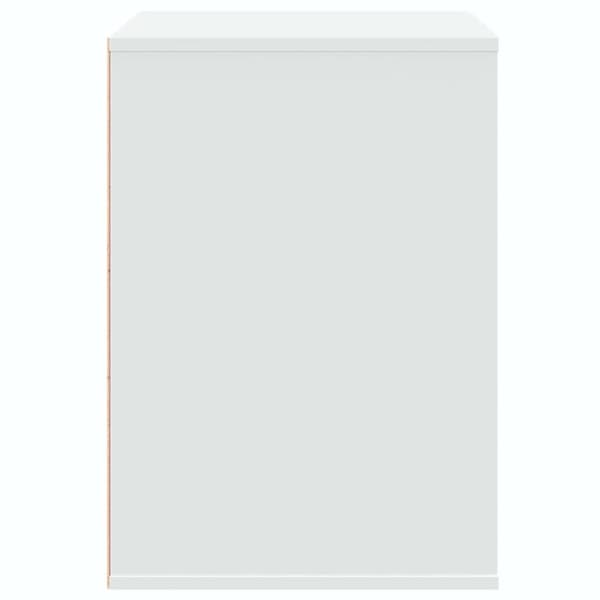 vidaXL kommode til hjørne 80x41x58 cm konstrueret træ hvid