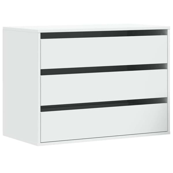 vidaXL kommode til hjørne 80x41x58 cm konstrueret træ hvid