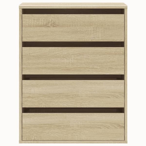 vidaXL kommode til hjørne 60x41x76 cm konstrueret træ sonoma-eg