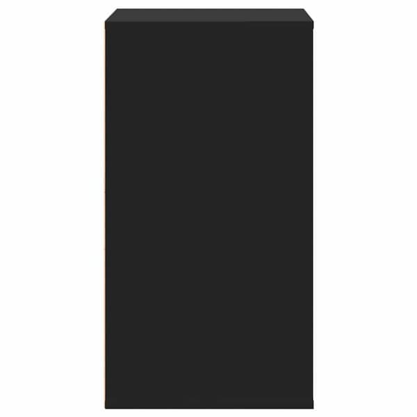 vidaXL kommode til hjørne 60x41x76 cm konstrueret træ sort