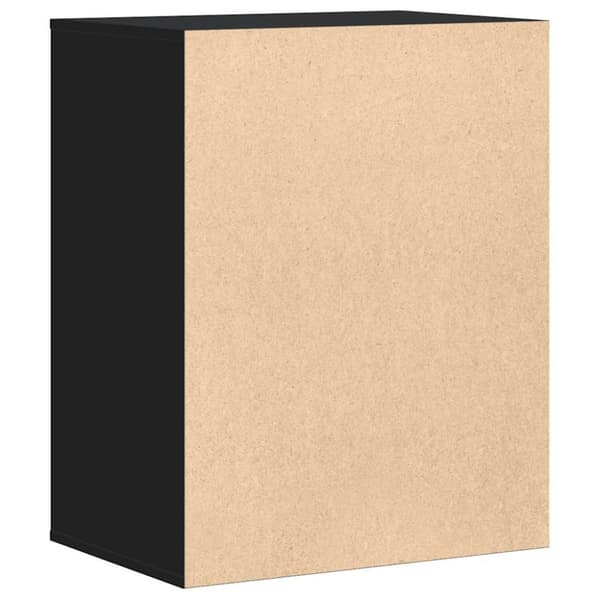 vidaXL kommode til hjørne 60x41x76 cm konstrueret træ sort