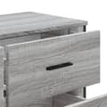 Miniatyrbilde 9 av 11: vidaXL Kommode grå sonoma 91x35,5x74,5 cm konstruert tre