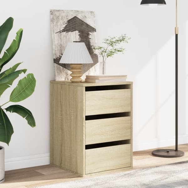 vidaXL Kommode sonoma eik 40x41x58 cm konstruert tre