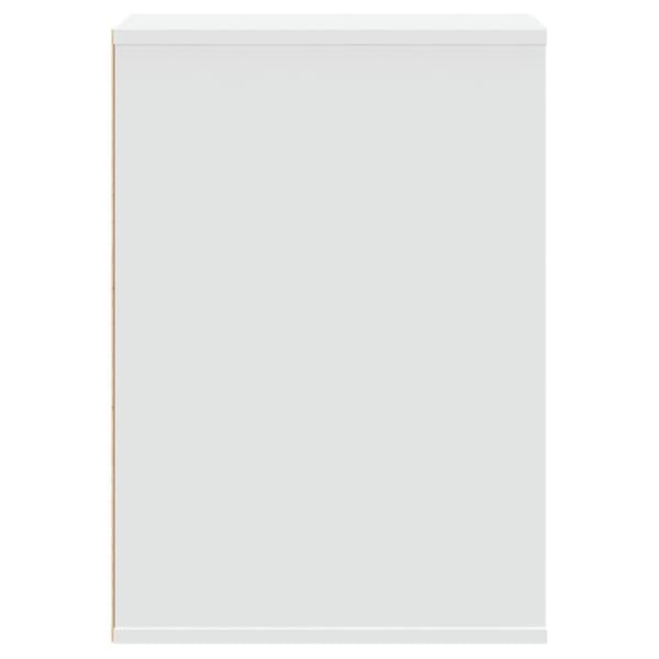 vidaXL kommode til hjørne 40x41x58 cm konstrueret træ hvid
