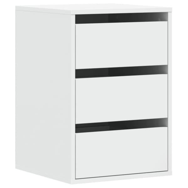 vidaXL kommode til hjørne 40x41x58 cm konstrueret træ hvid