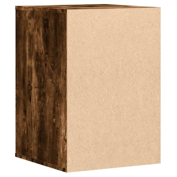 vidaXL kommode til hjørne 40x41x58 cm konstrueret træ røget egetræ