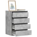 Miniatyrbillede 2 af 11: vidaXL kommode til hjørne 60x41x76 cm konstrueret træ betongrå