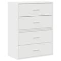 Miniatyrbilde 3 av 11: vidaXL Skap med 2 skuffer 2 stk hvit 60x31x40 cm konstruert tre