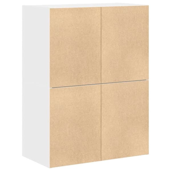 vidaXL Skap med 2 skuffer 2 stk hvit 60x31x40 cm konstruert tre
