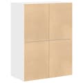 Miniatyrbilde 8 av 11: vidaXL Skap med 2 skuffer 2 stk hvit 60x31x40 cm konstruert tre