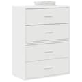 Miniatyrbilde 2 av 11: vidaXL Skap med 2 skuffer 2 stk hvit 60x31x40 cm konstruert tre