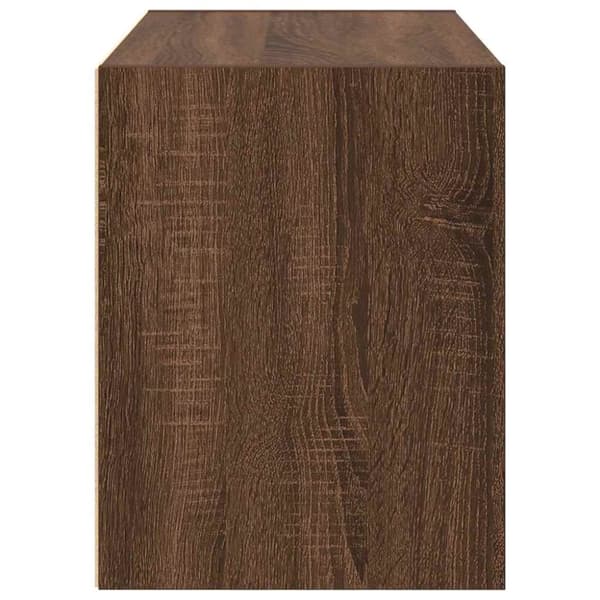 vidaXL Skap med 2 skuffer brun eik 60x31x40 cm konstruert tre